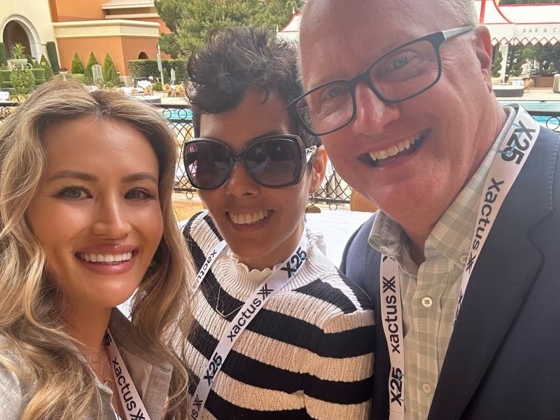 Michael Hammond with industry colleagues at a conference