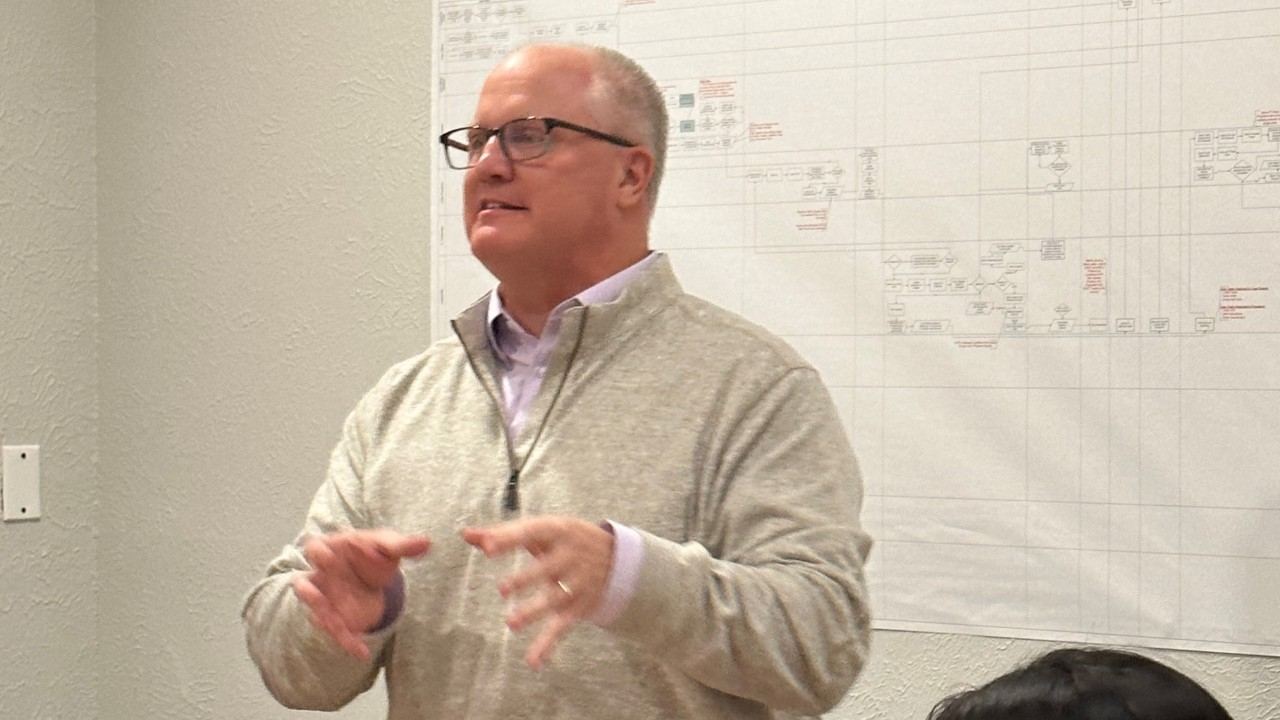 Michael Hammond leading a strategy workshop